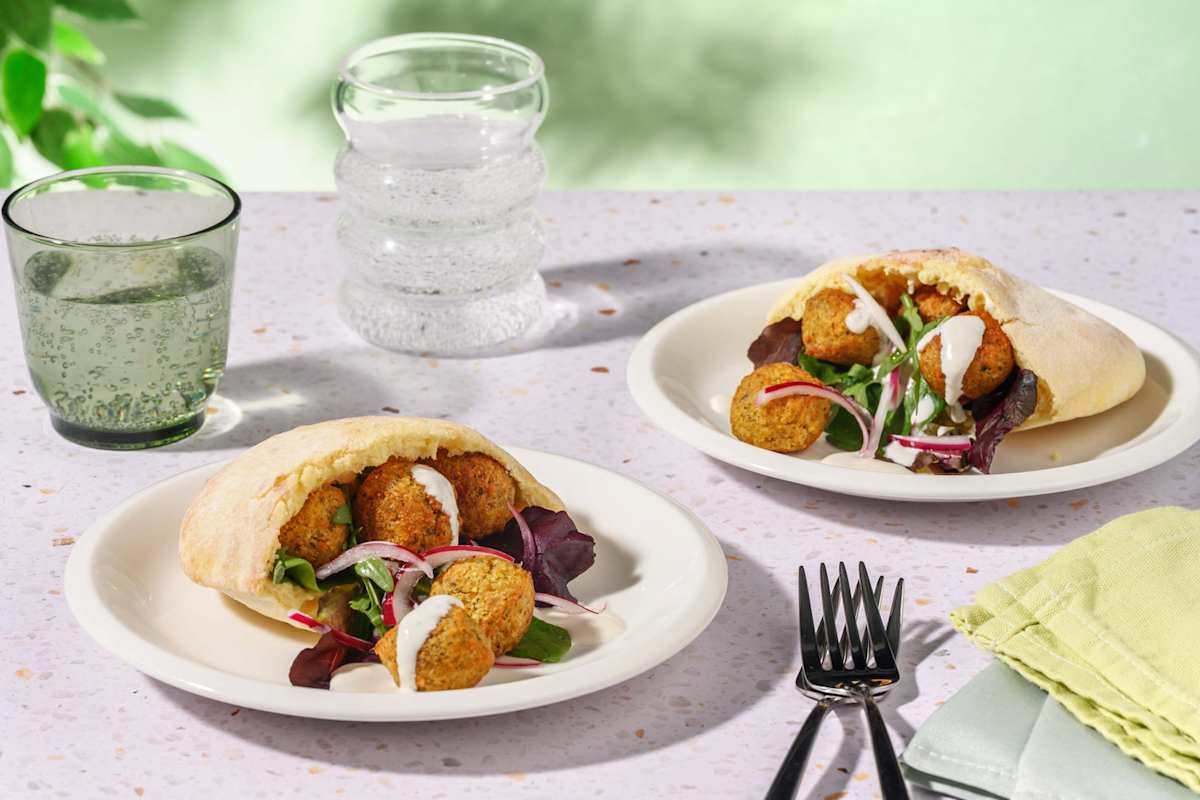 Falafel i pitabröd