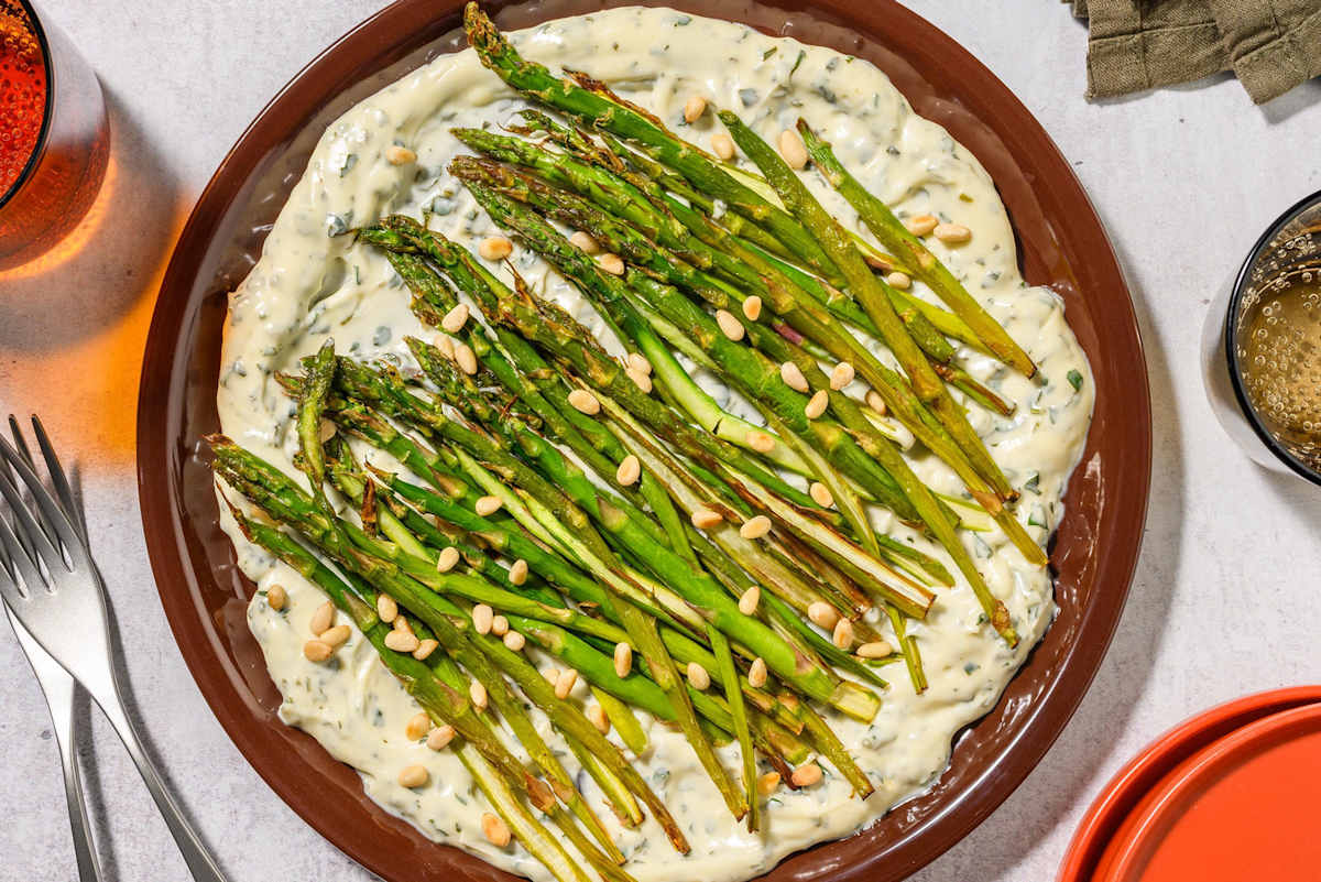 Roasted spring asparagus 