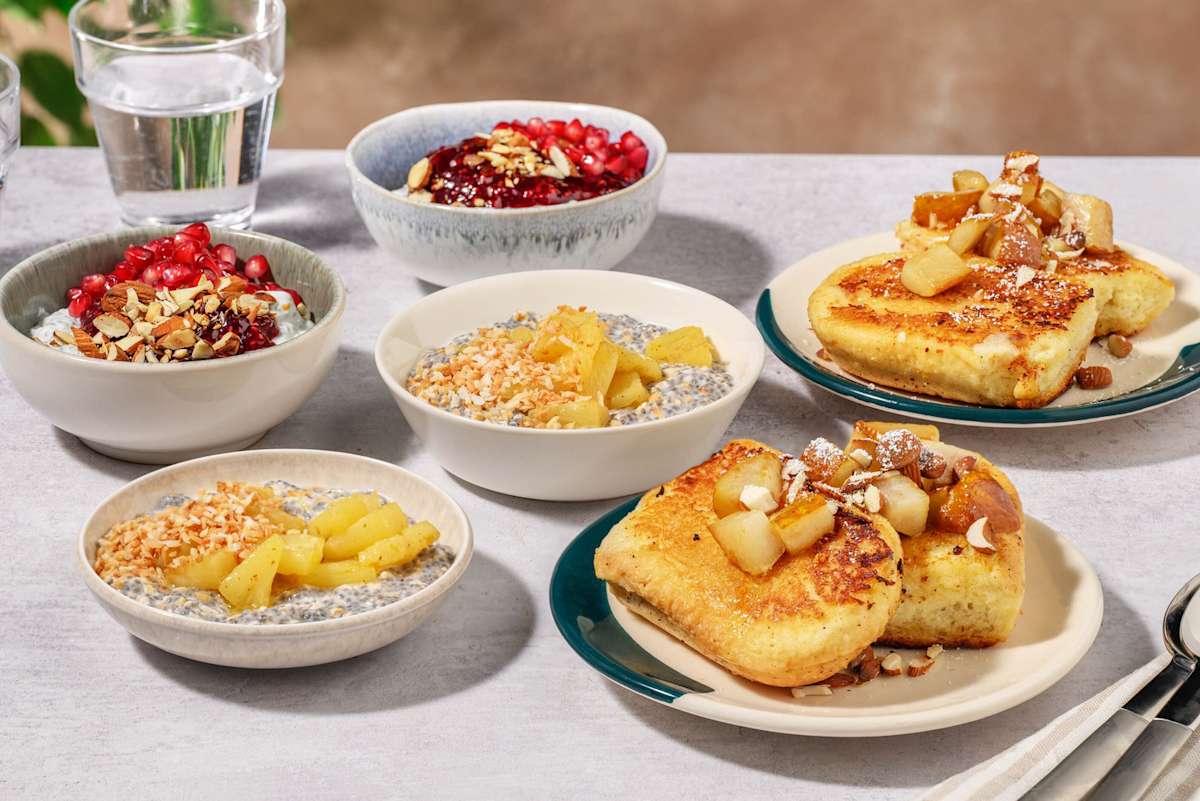 Bundle | French toast, chia pudding and overnight oats