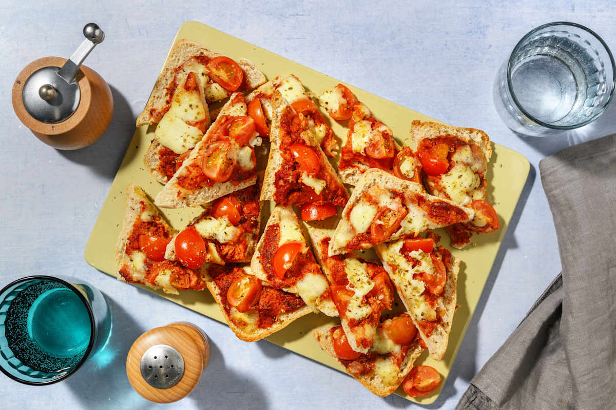 Easy Mozzarella Topped Ciabatta