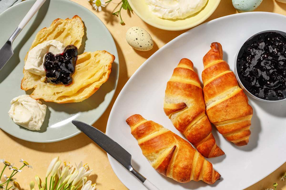 Croissant de Pâques et mascarpone au citron