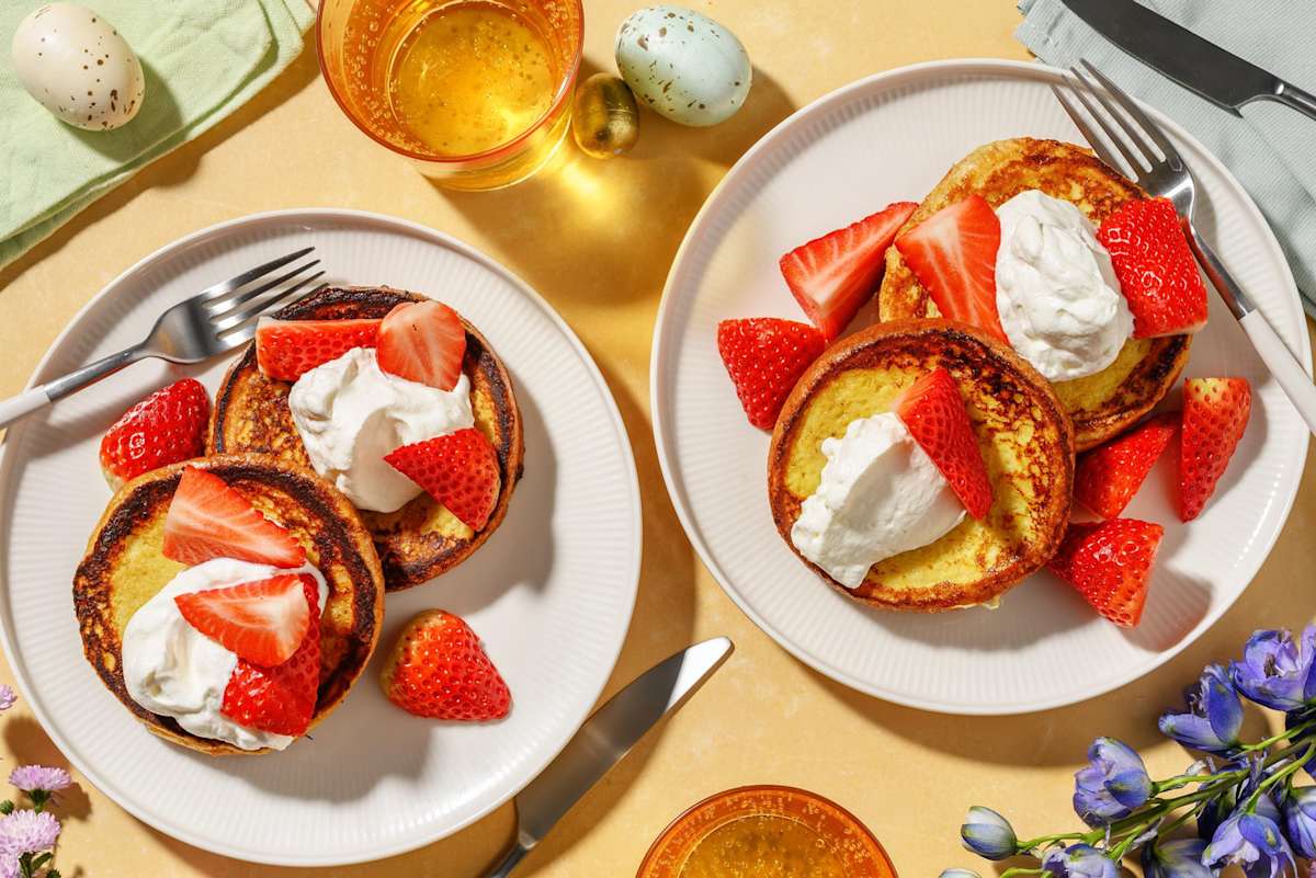 Pain perdu aux fraises