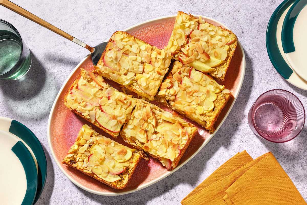 Gâteau de flocons d'avoine aux pommes