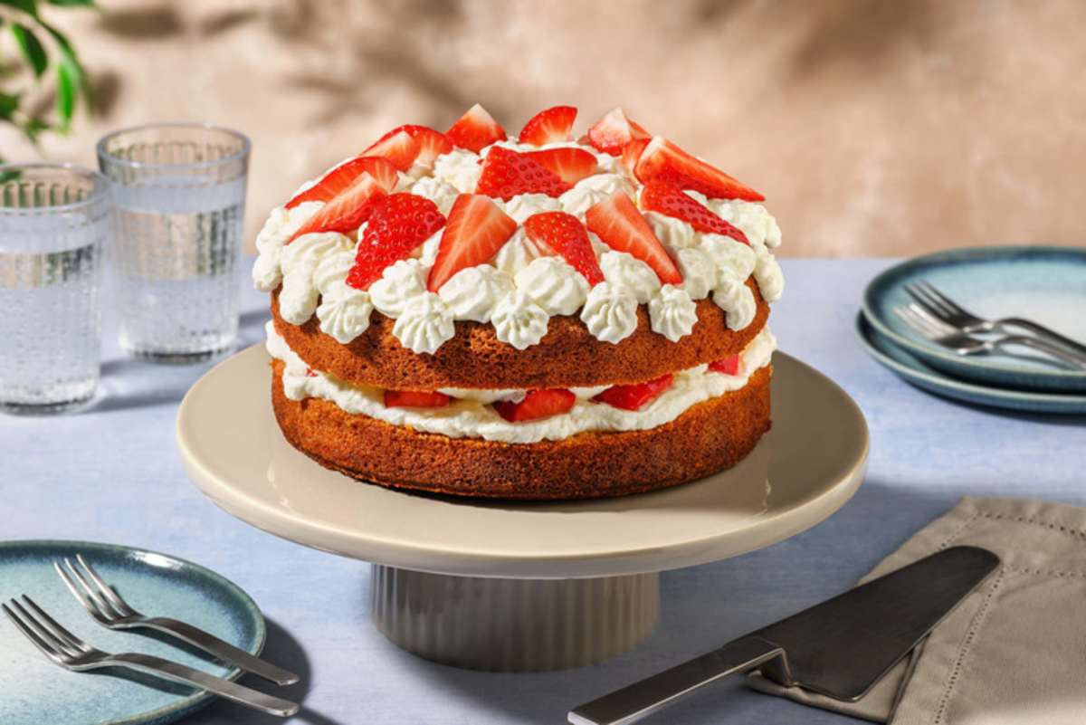 Gâteau aux fraises de la fête des mères