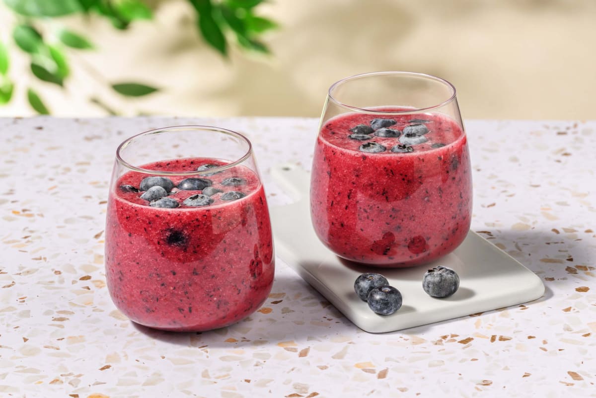 Bosbessen-passievruchtsmoothie