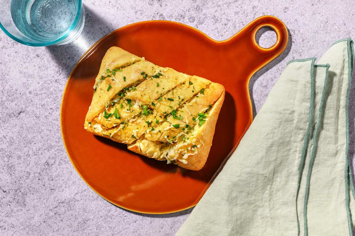 Ciabatta erbe, aglio e formaggio