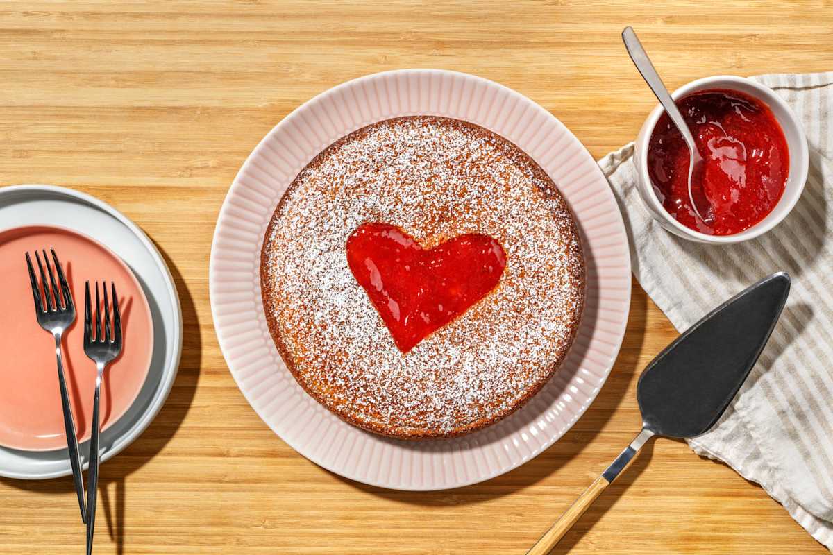 Amour de financier & son coeur fraise