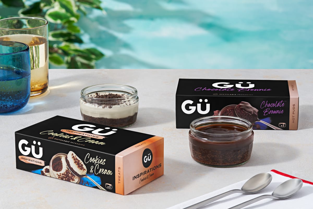 Gϋ Cookies & Cream and Double Chocolate Brownie Variety Bundle