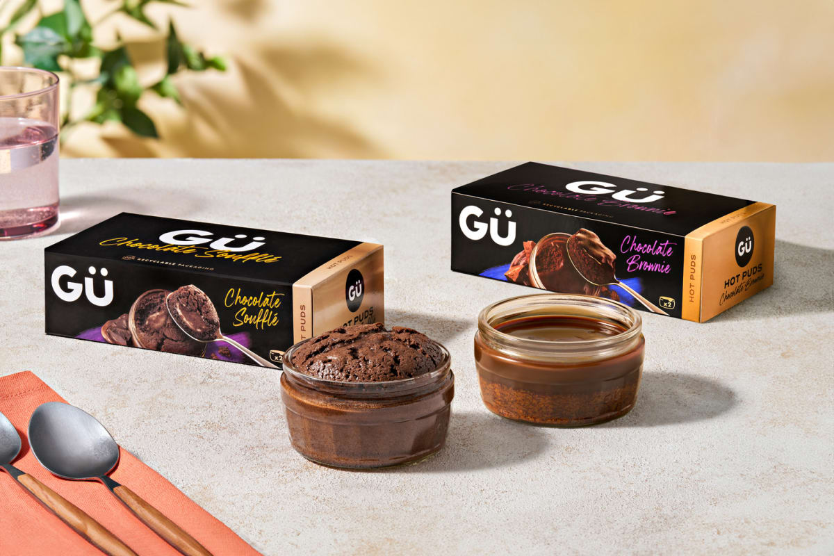 Gü Double Chocolate Brownies and Soufflés Variety Bundle