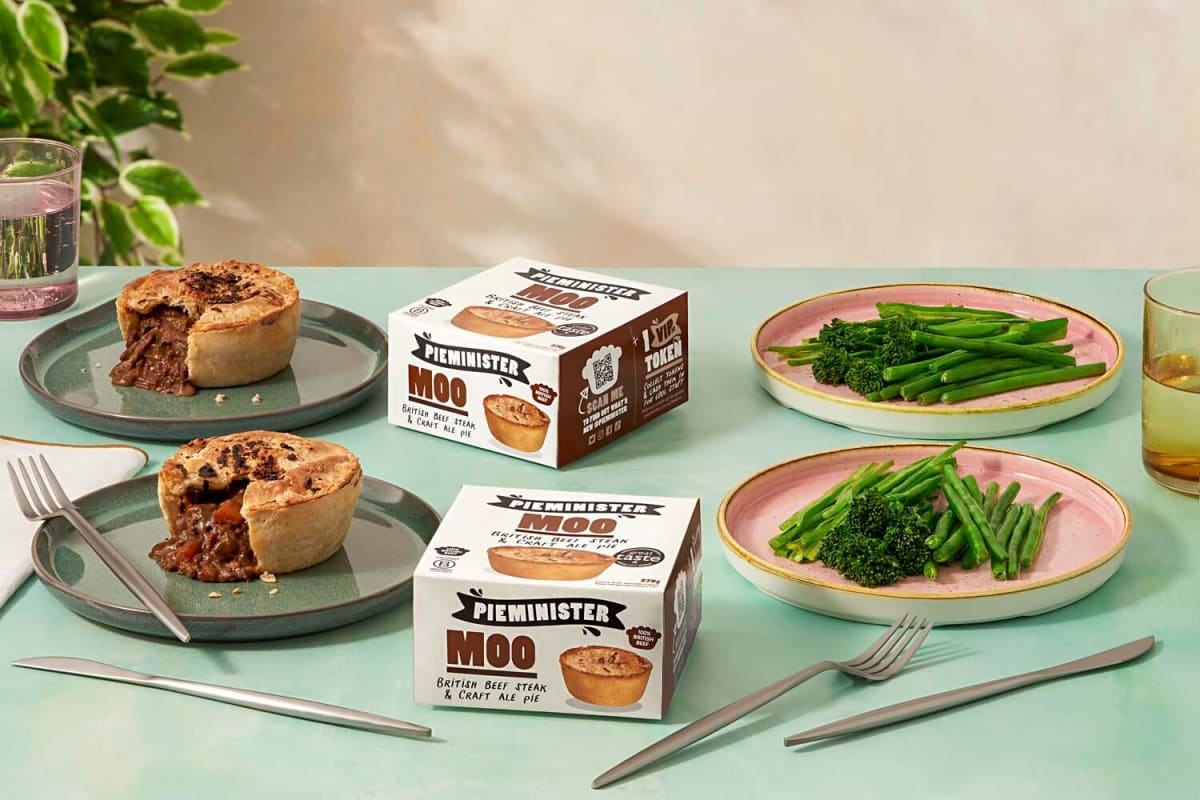 Pieminister Beef Pies and Green Veg Bundle