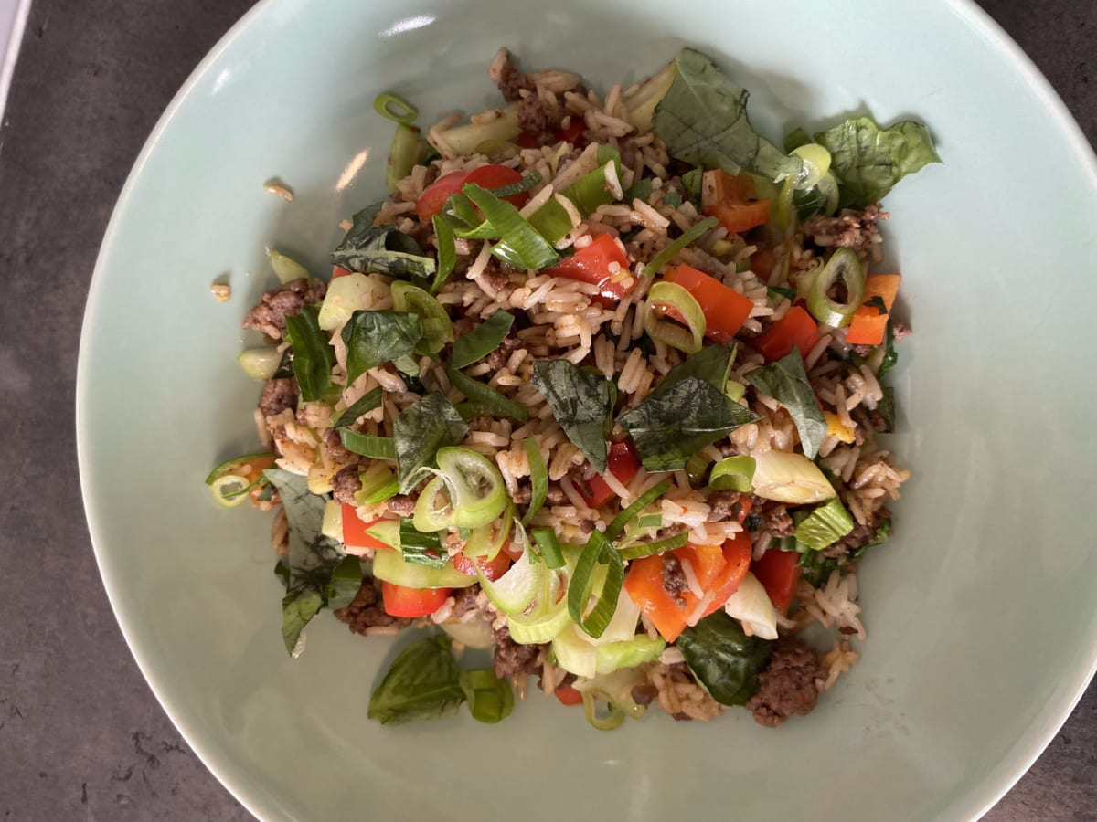 Indonesian beef fried rice