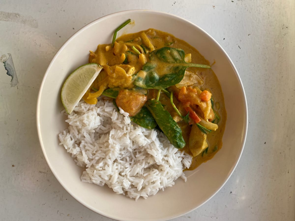 Creamy pork korma