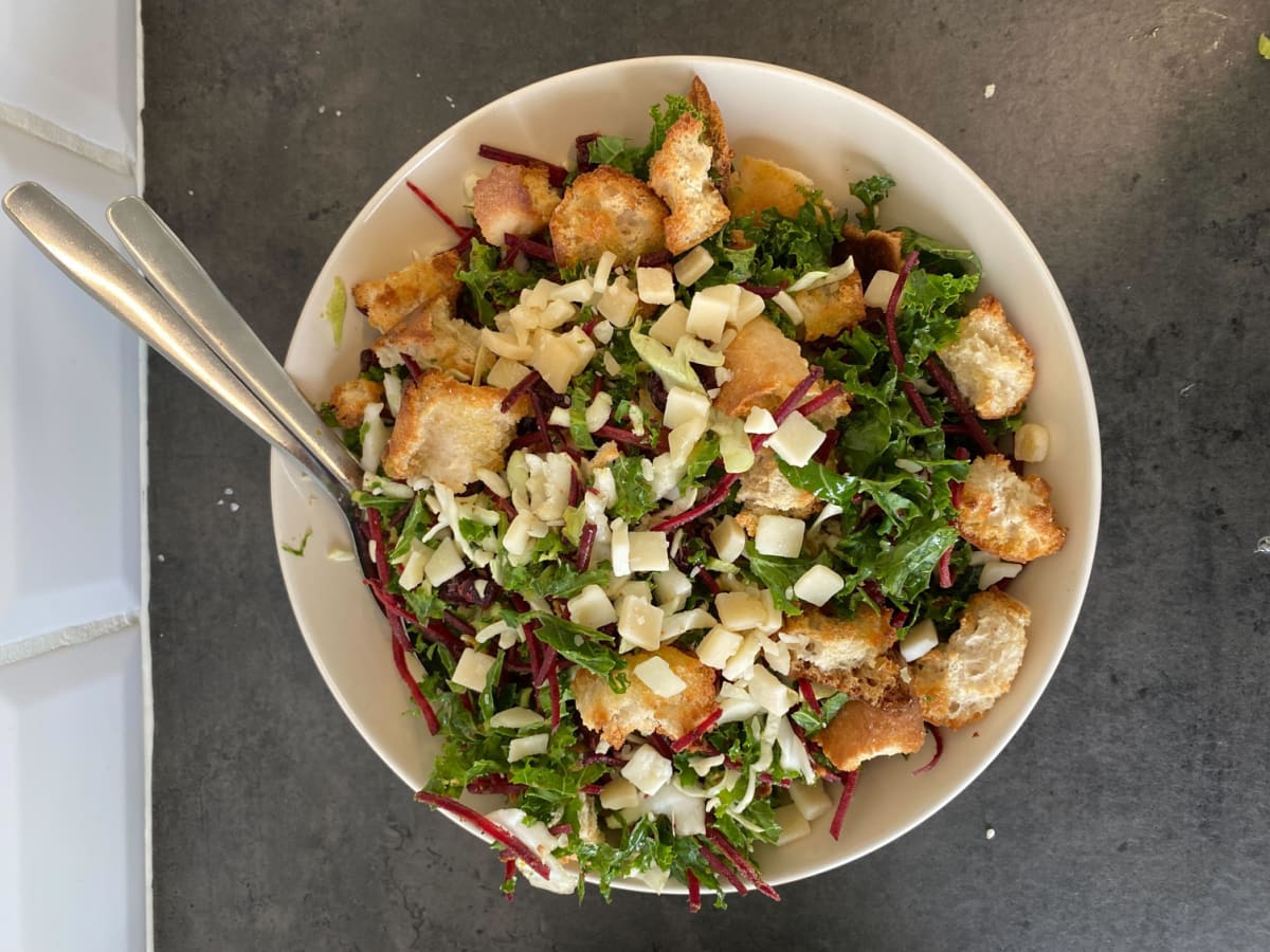 Kale-cranberry salad