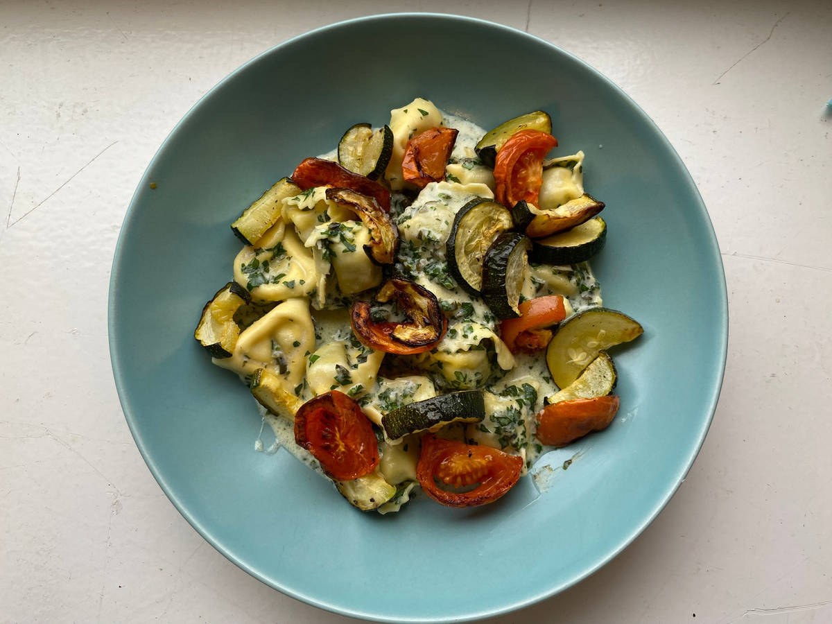 Tortelloni in a creamy herb sauce HelloFresh