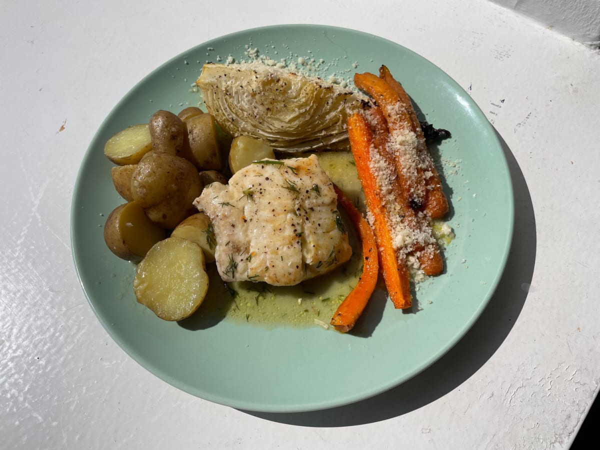 Lemon-fried haddock