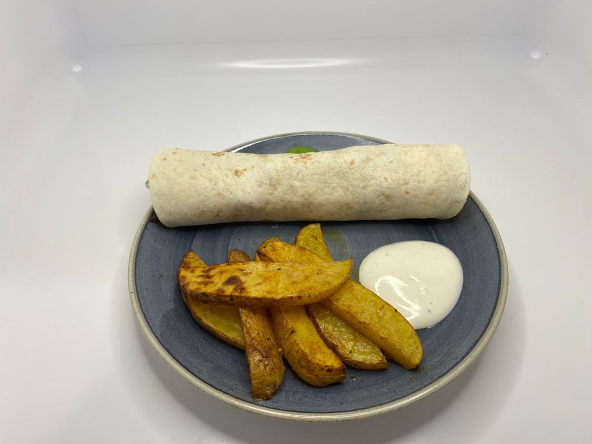 Burritos de Cerdo! Wraps mit Schweinefilet, Röstgemüse und Avocado