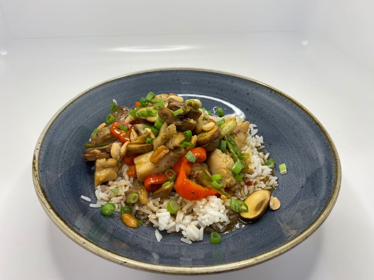 Chinesischer Kung-Pao-Seelachs