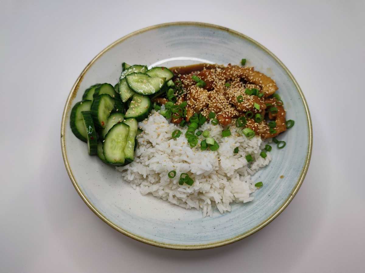 Asiatisches Soja-Orangen-Hähnchen 