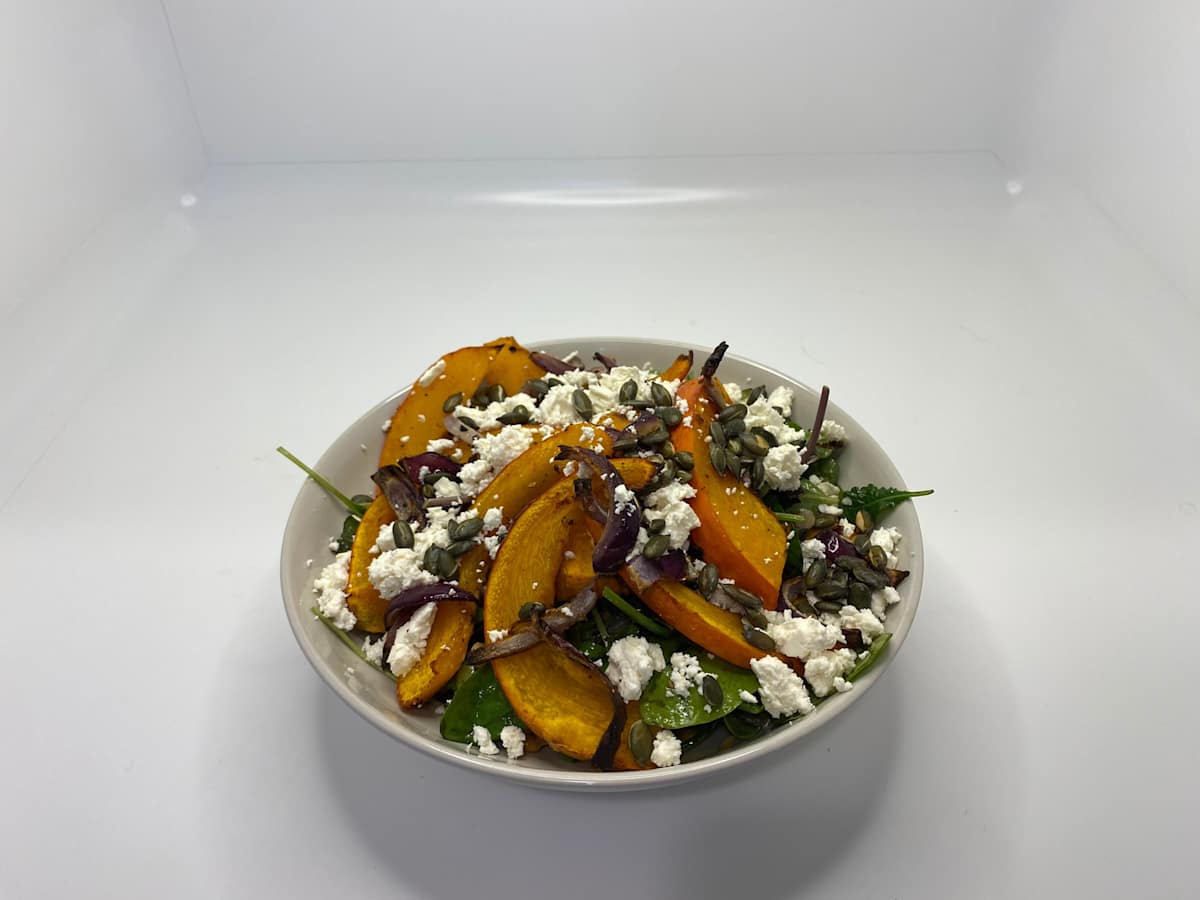 Kürbissalat! Mit Babygrünkohl,