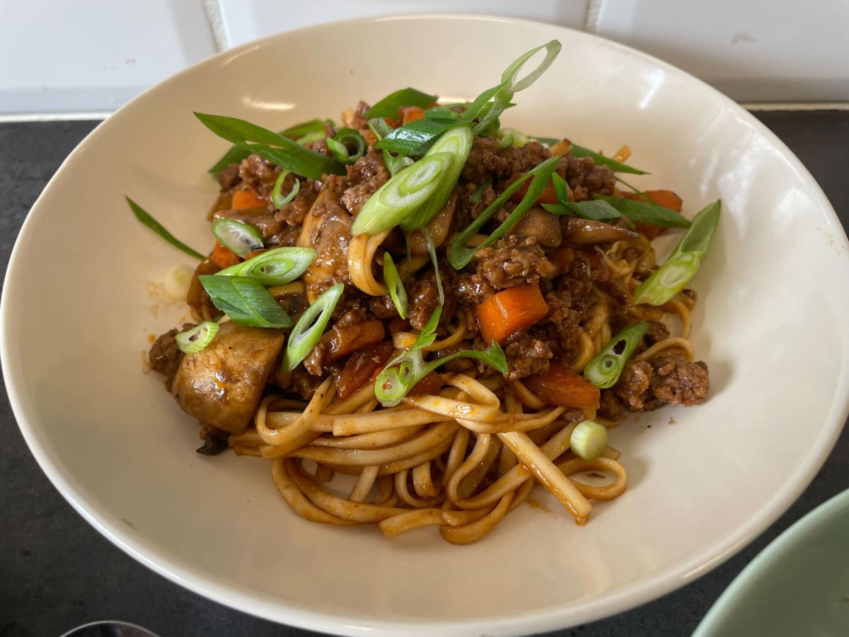 Asian-style beef noodle