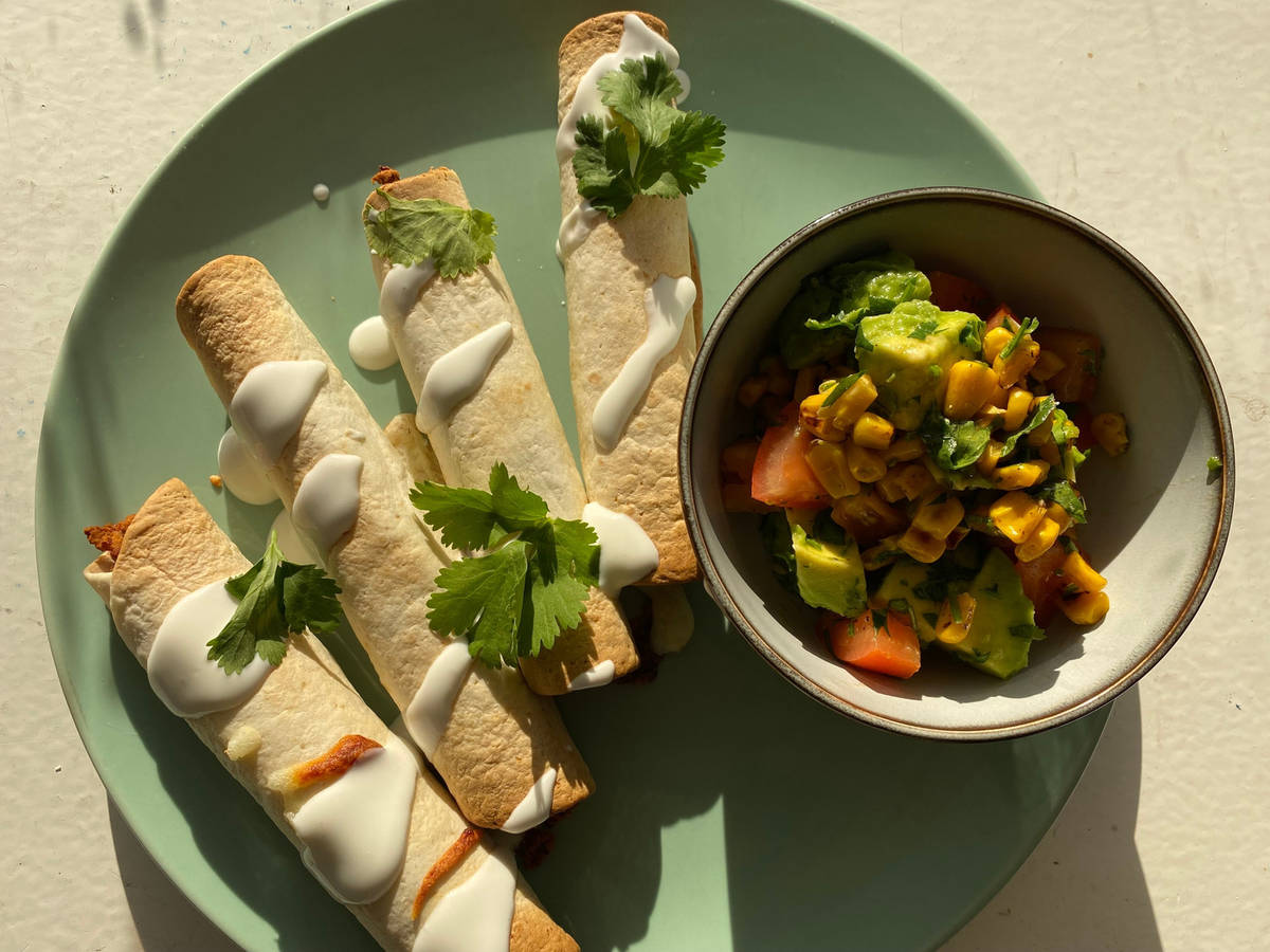 Cheesy kidney bean taquitos HelloFresh
