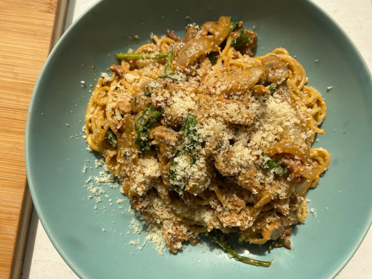Bacon pasta boscaiola