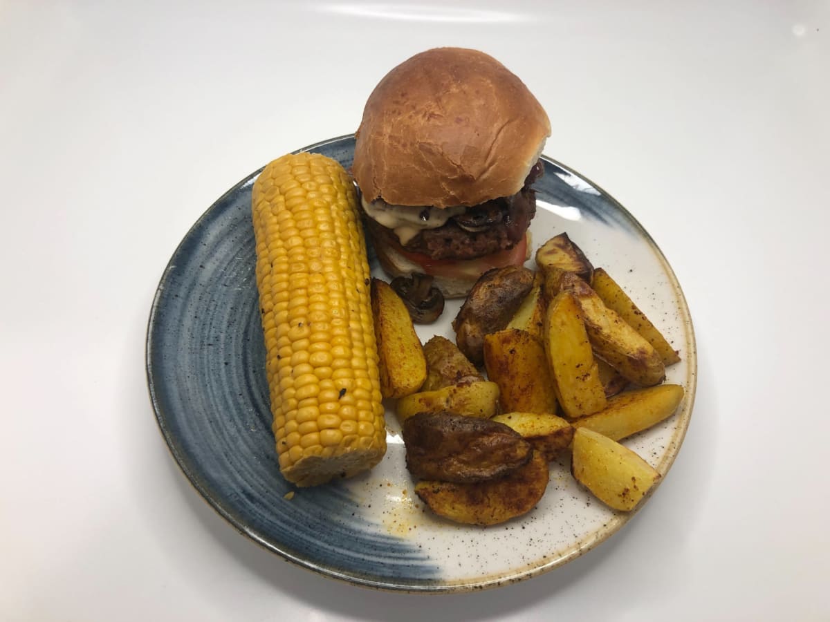 Beyond Meat Burger! mit Feigen-Zwiebel-Relish