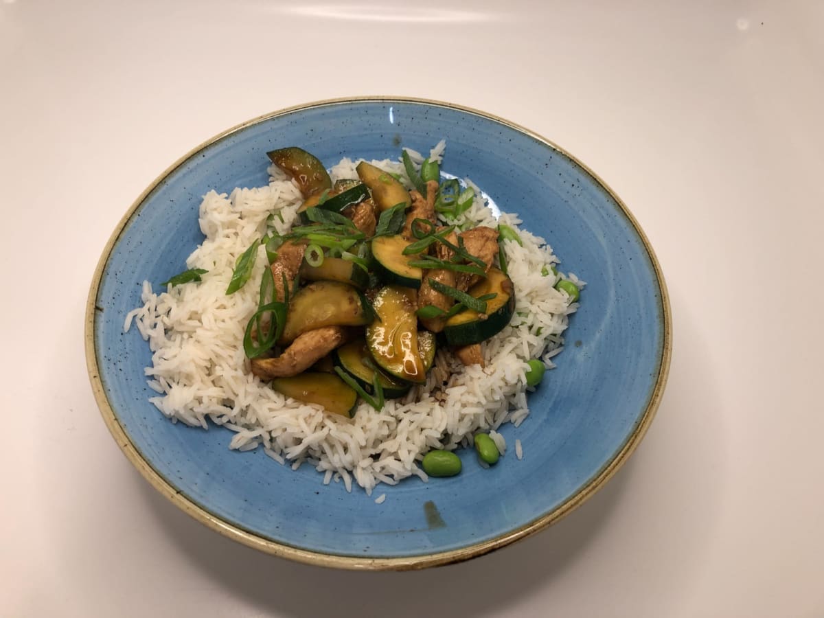 Chicken Teriyaki! mit Edamame