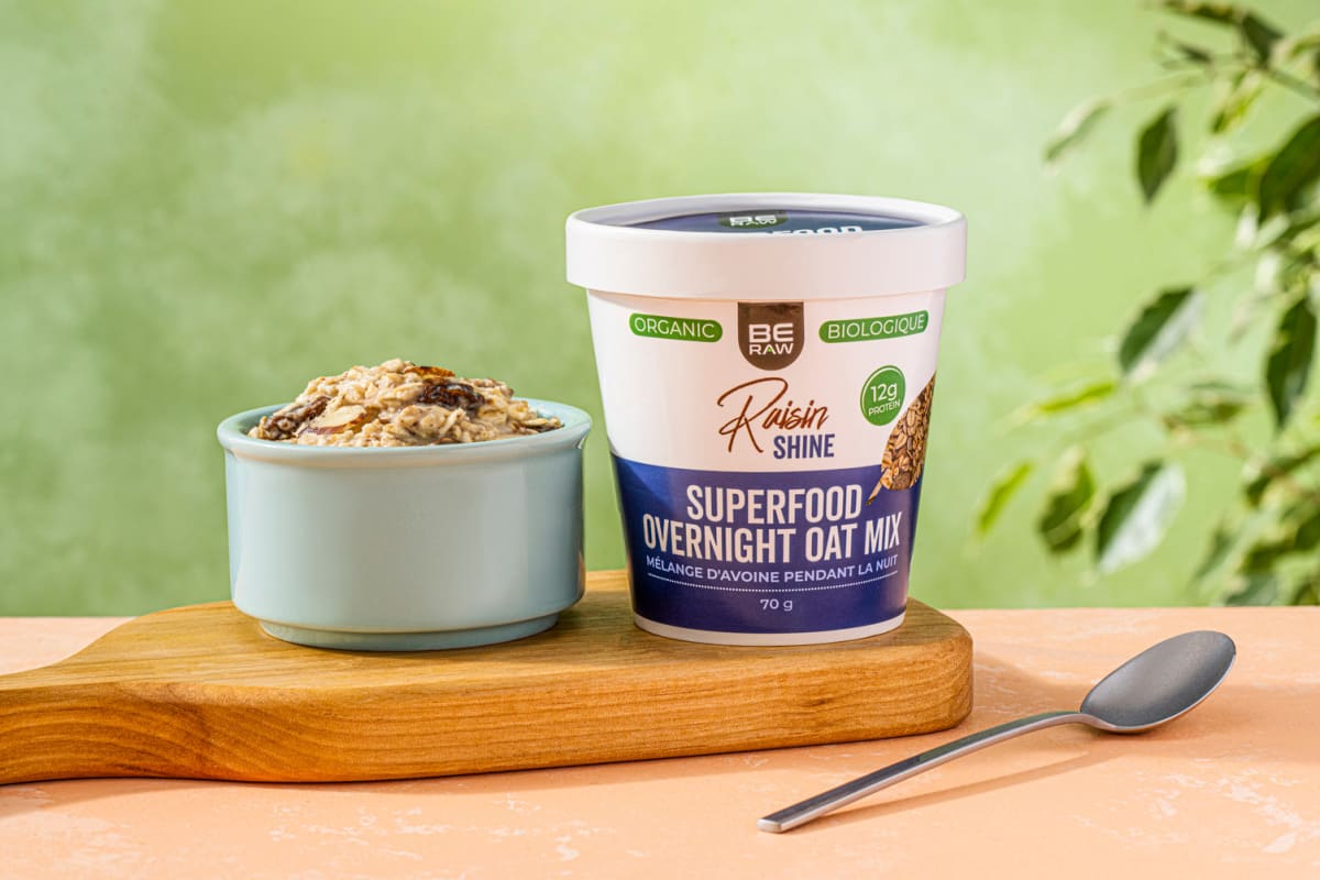 (AB) Be Raw Oatmeal Cups Raisin Shine