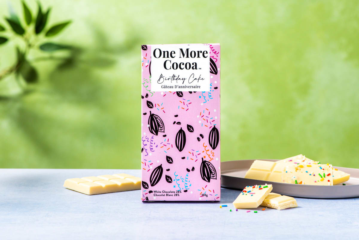 (BC) One More Cocoa Birthday Cake White Chocolate Bar