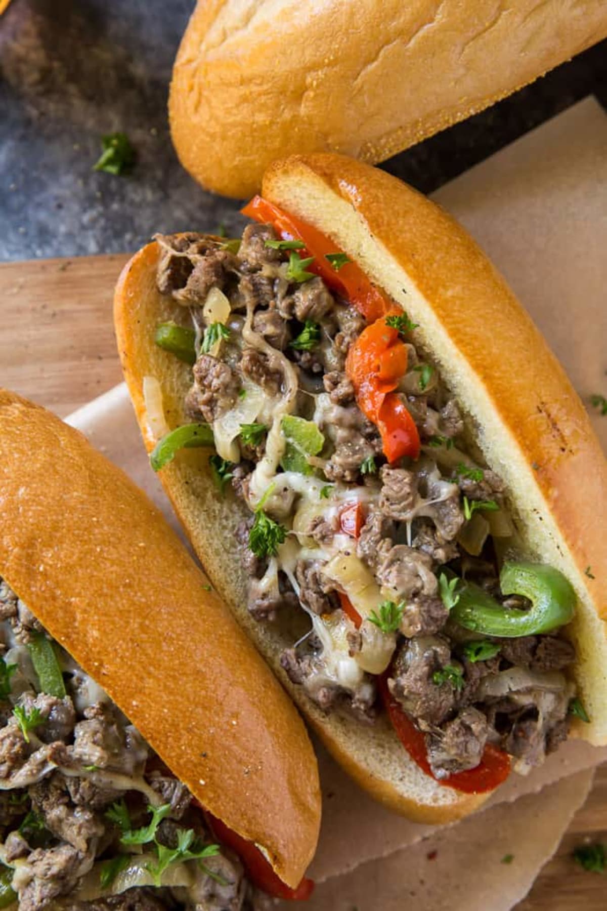 Philly Cheesesteak Sammies