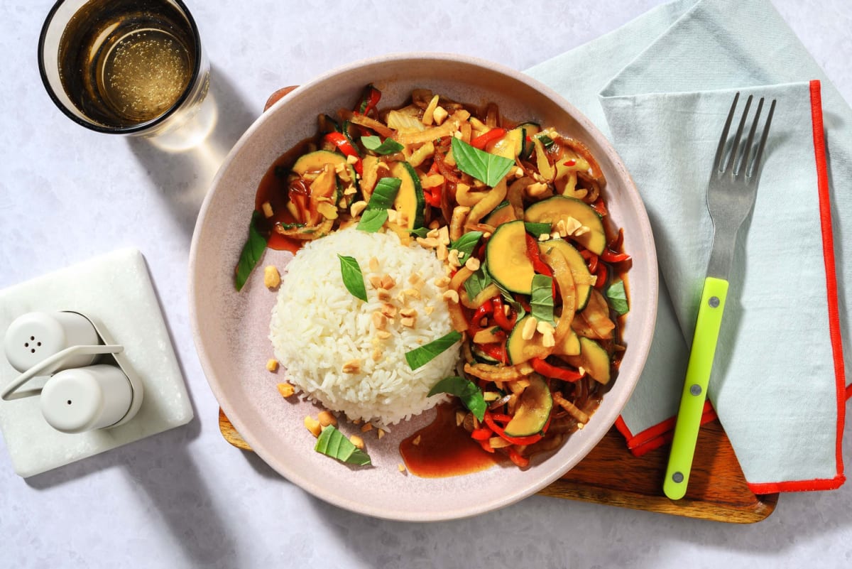 Vegane Gemüsepfanne mit Fenchel