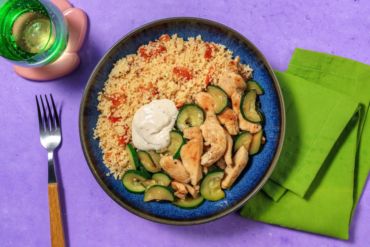 Hähnchen-Zucchini-Couscous