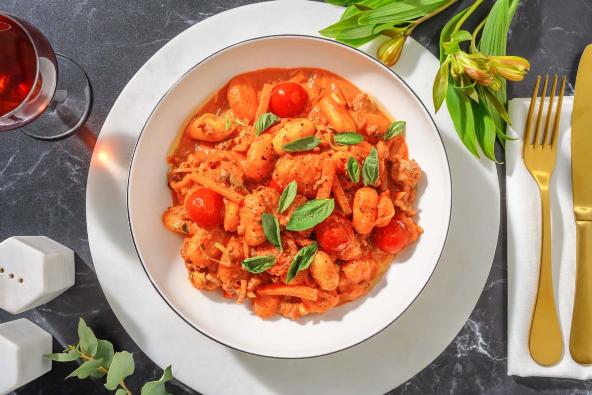 Gnocchi in Bio Rindfleisch-Bolognese