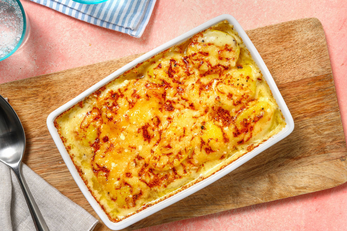 Cheesy Truffle and Rosemary Dauphinoise Recipe HelloFresh