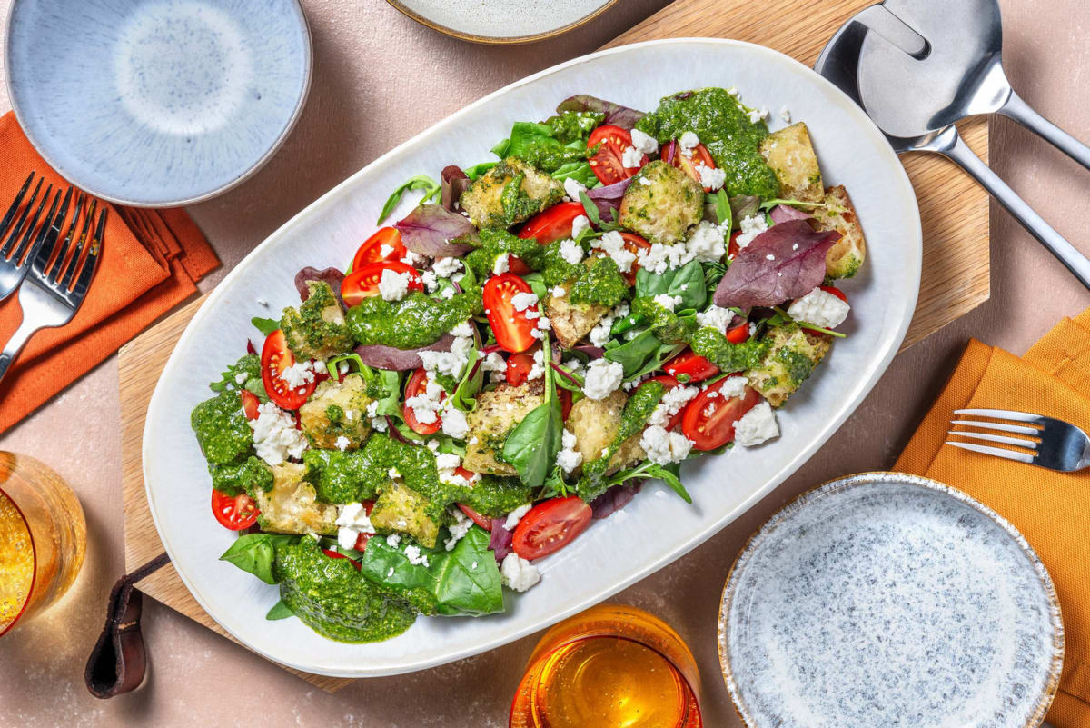 Zhoug, Feta & Baby Plum Tomato Side Salad