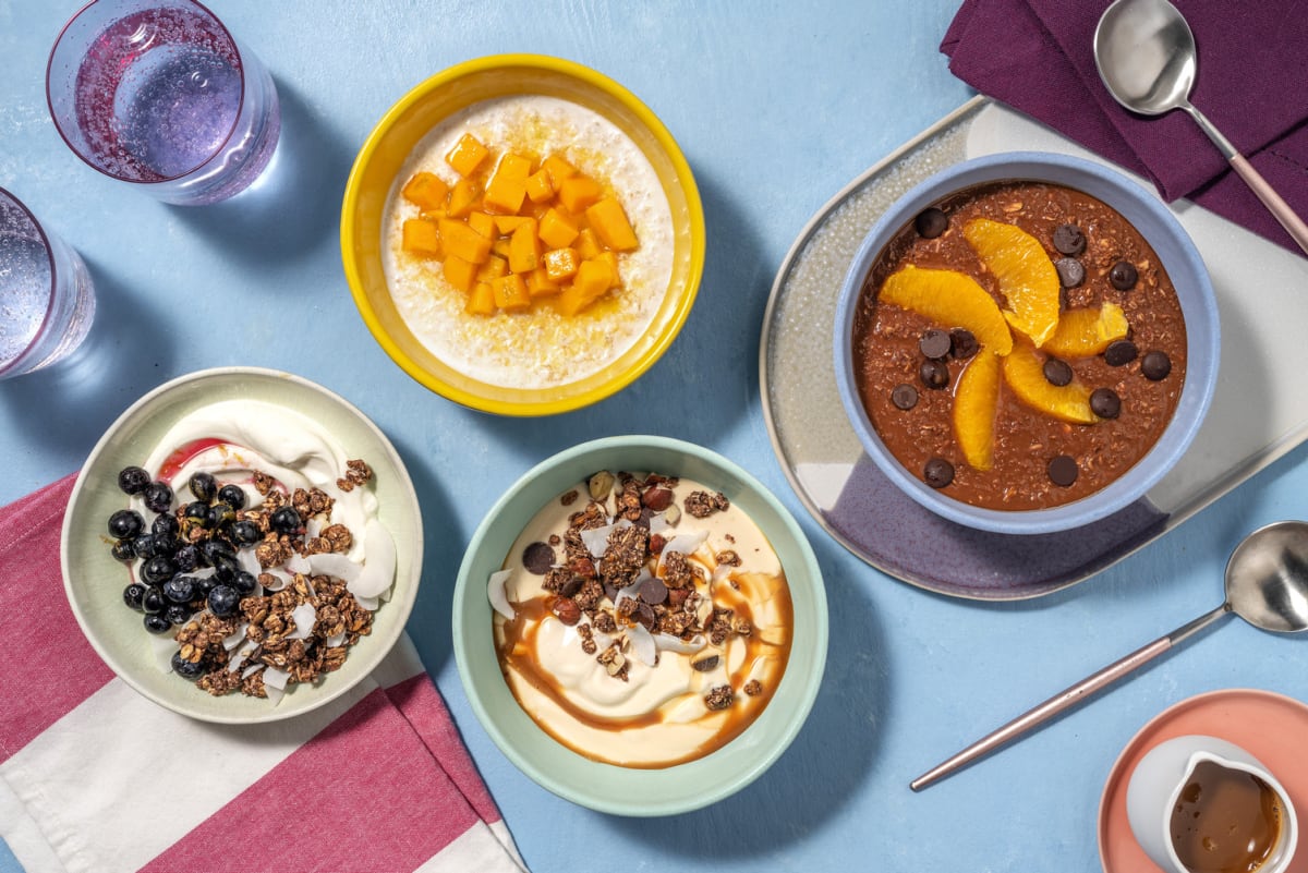 Chocolate Orange Oats Breakfast Bowl