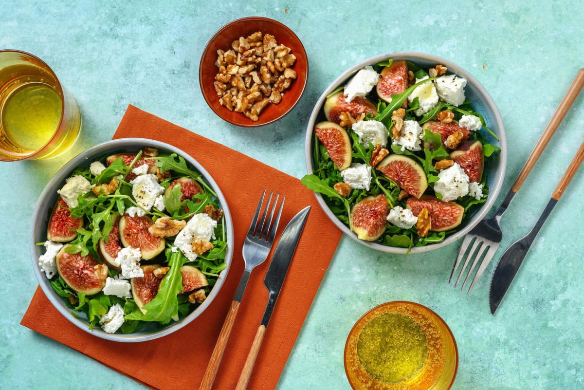 Goat's Cheese, Fig and Walnut Salad