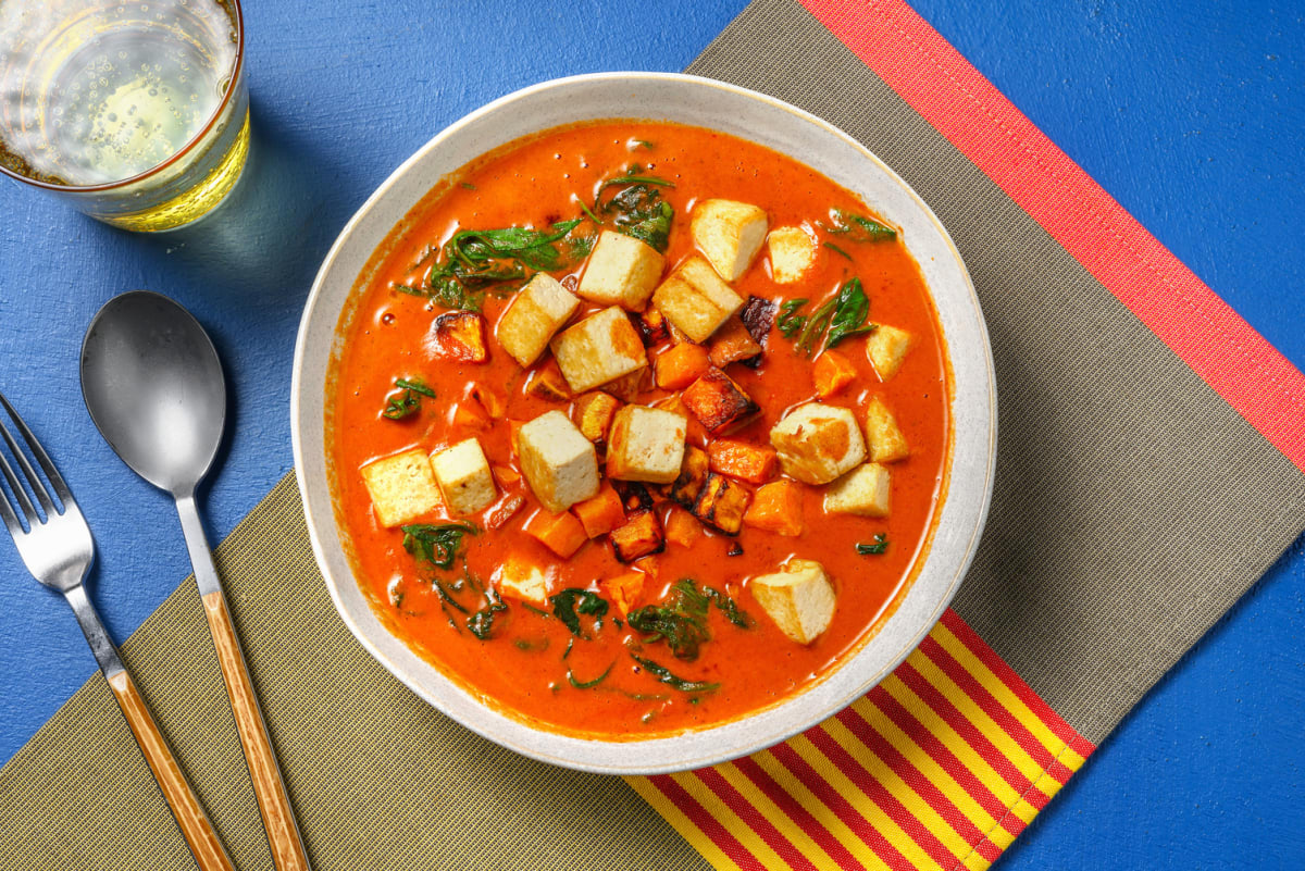 Sweet Potato, Ginger & Garlic Tofu Stew