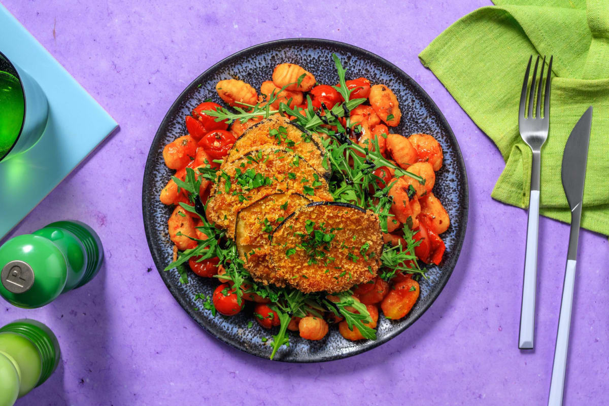 Gnocchi all'Arrabbiata con Melanzane fritte!