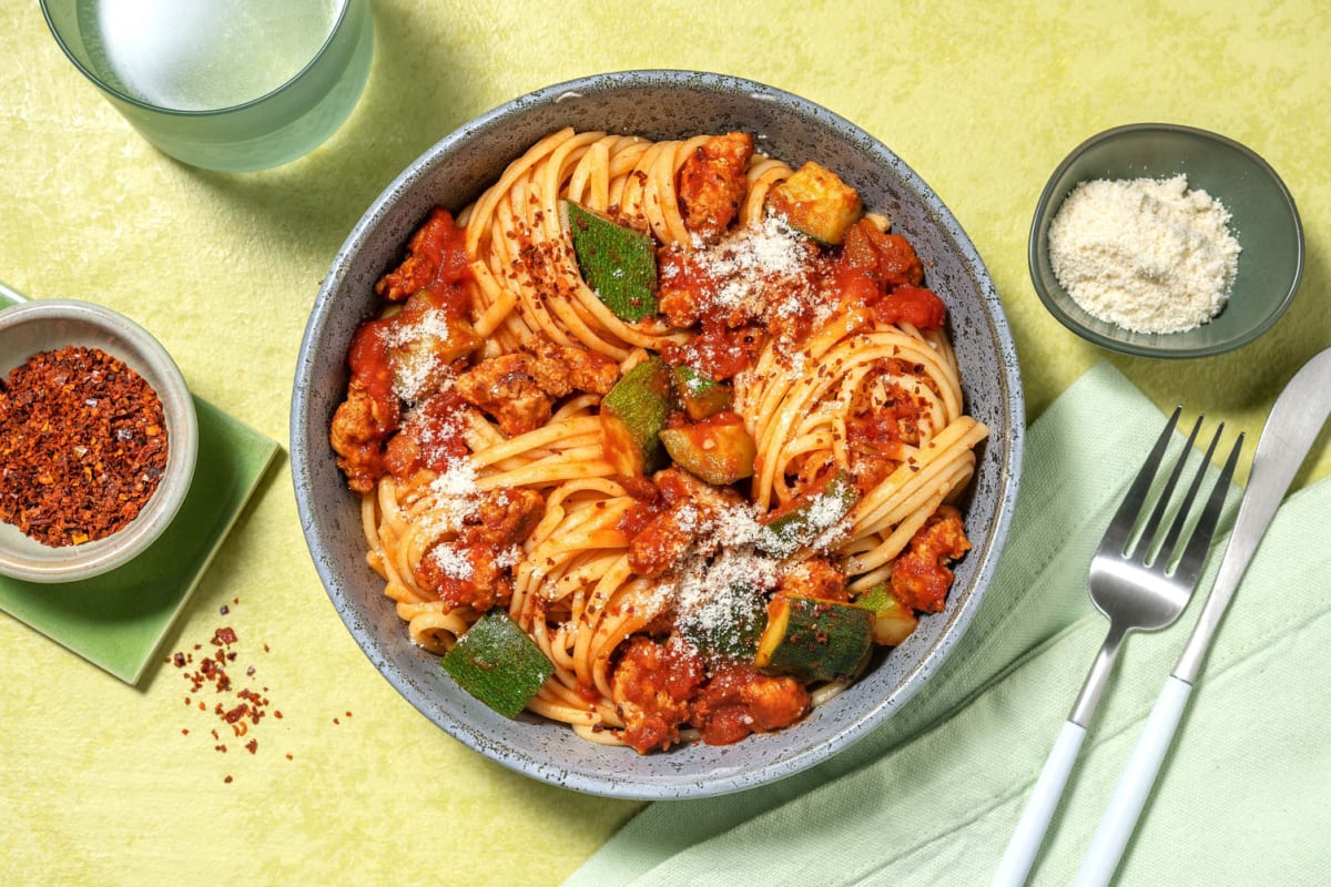 Pork and Oregano Sausage Linguine