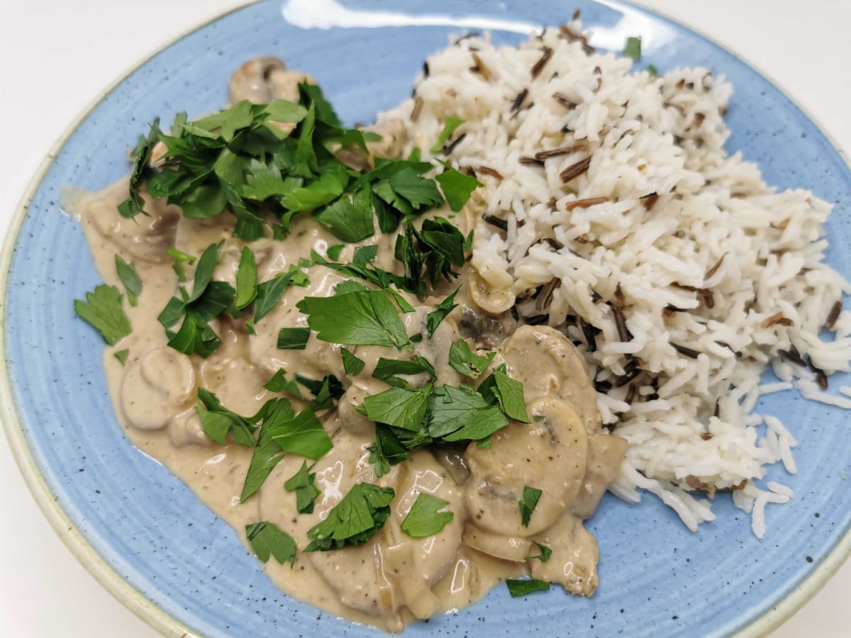 Jägerpfanne mit  Schweinefilet