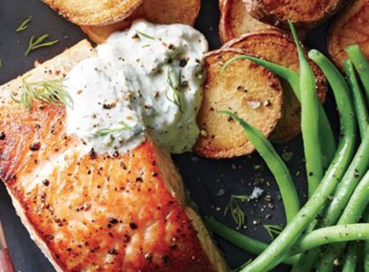 Smart Creamy Chive and Horseradish Salmon