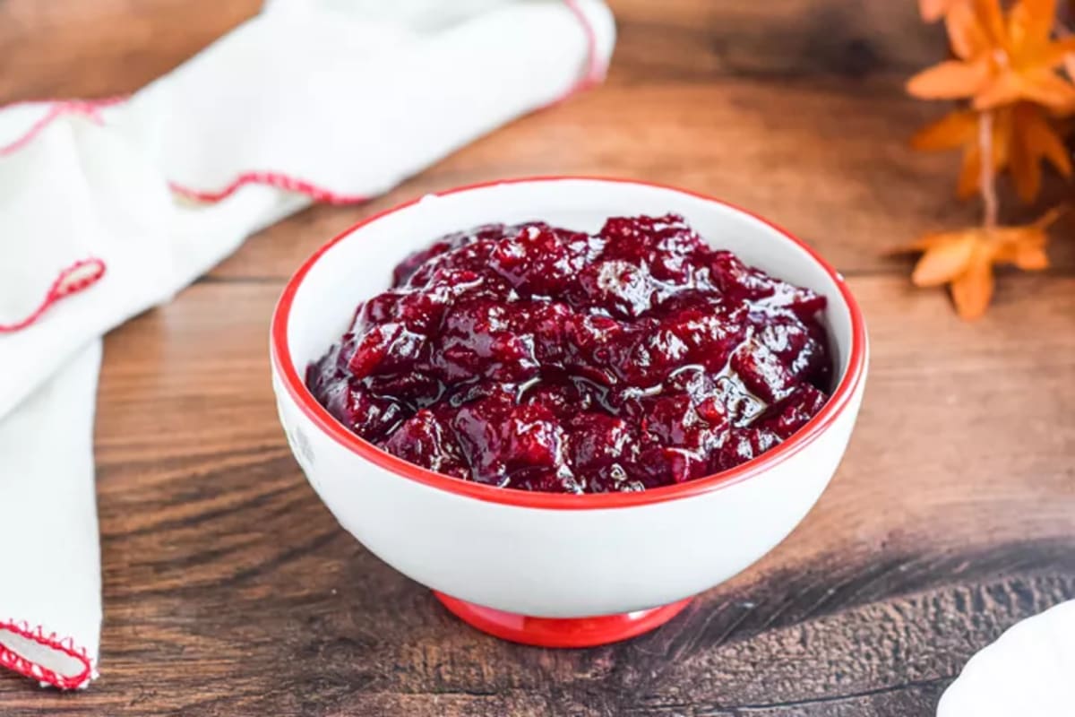 Homemade Double Cranberry Sauce with Orange