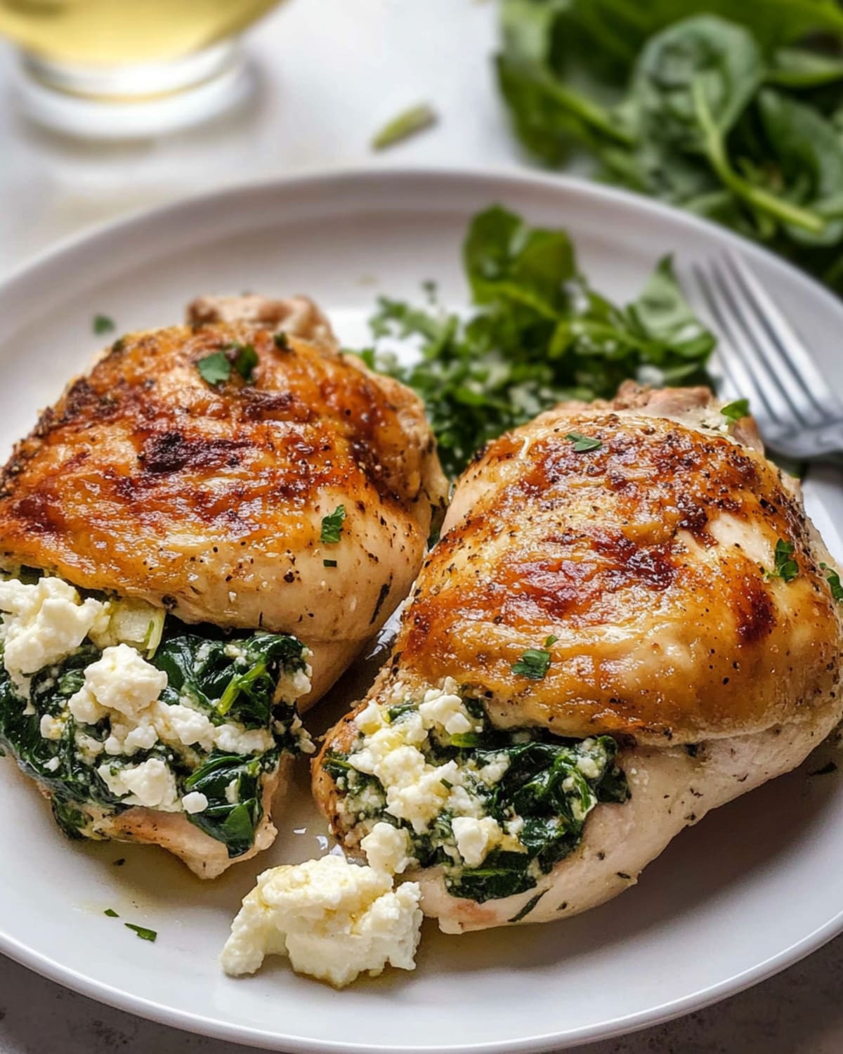 Feta and Dill Stuffed Chicken