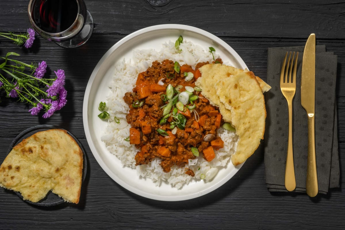 Agneau tikka à la noix de coco