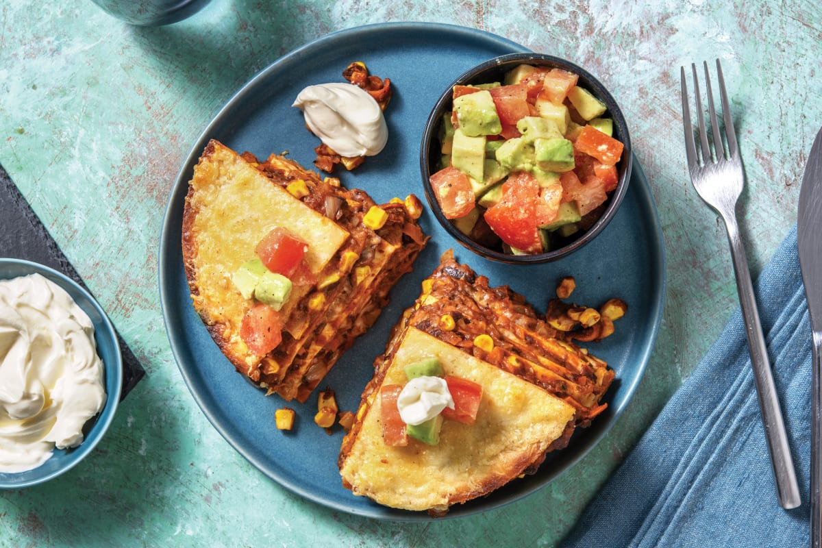 Alan's Mexican Veggie Tortilla Stack Recipe | HelloFresh