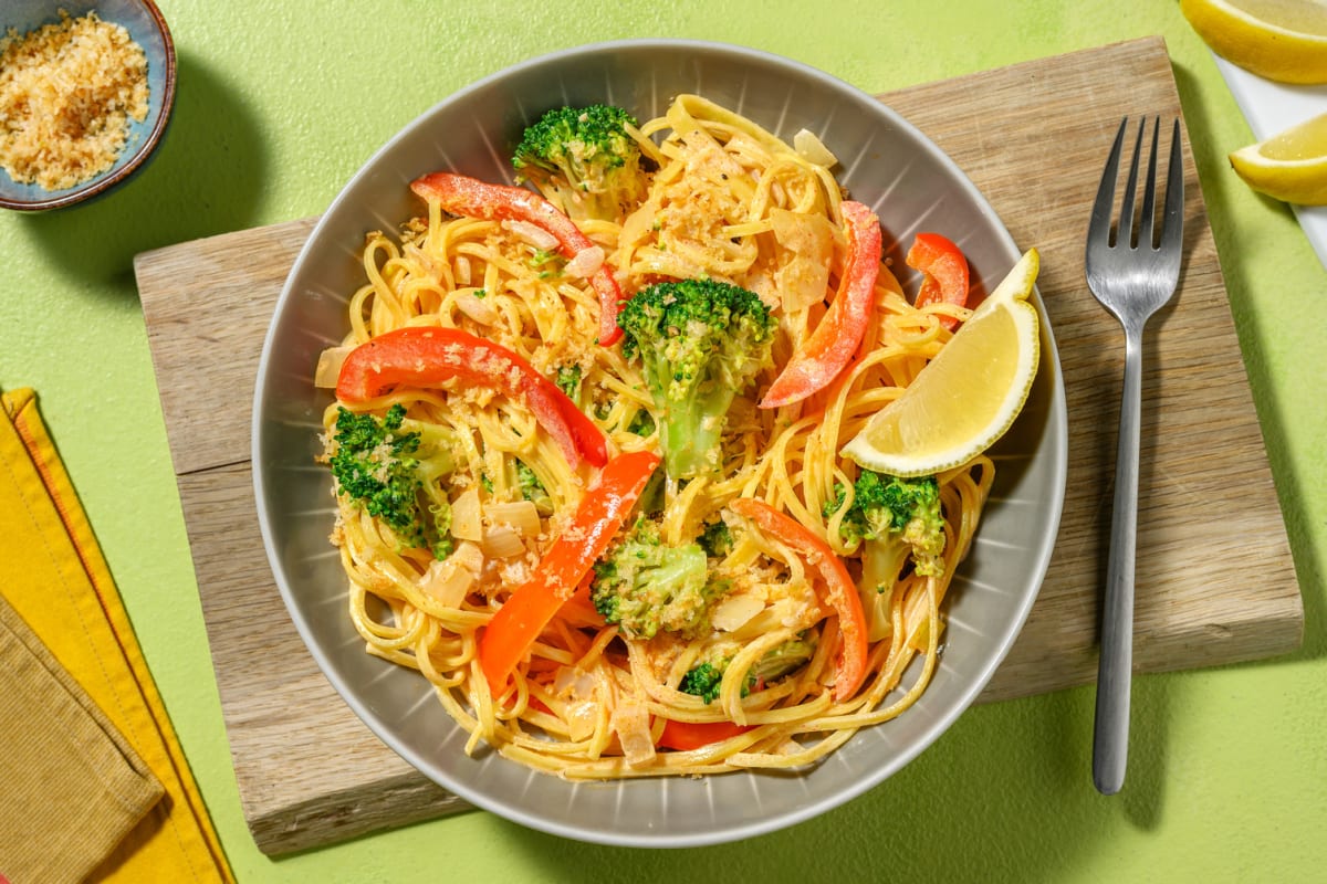 Alfredo´s Style! Frische Linguine in Kokoscremesauce