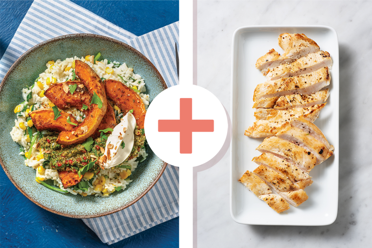 Spiced Roast Pumpkin & Chicken