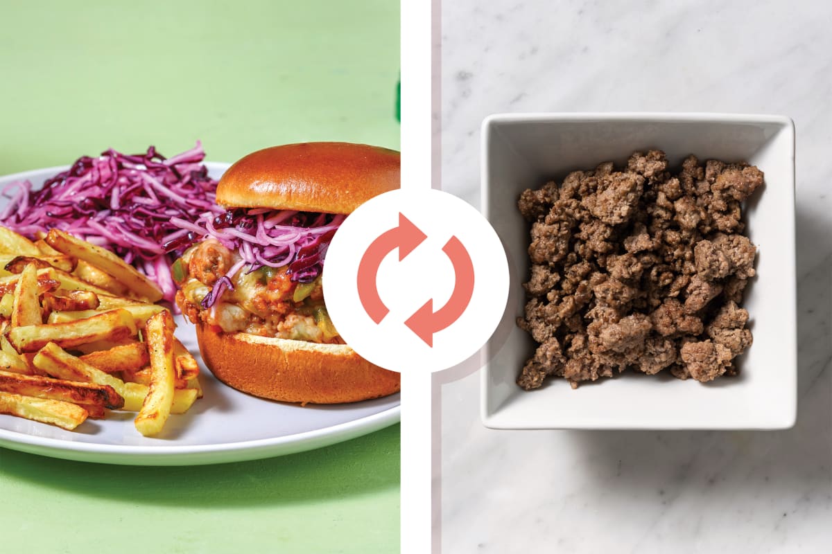 American Beef & Capsicum Sloppy Joes
